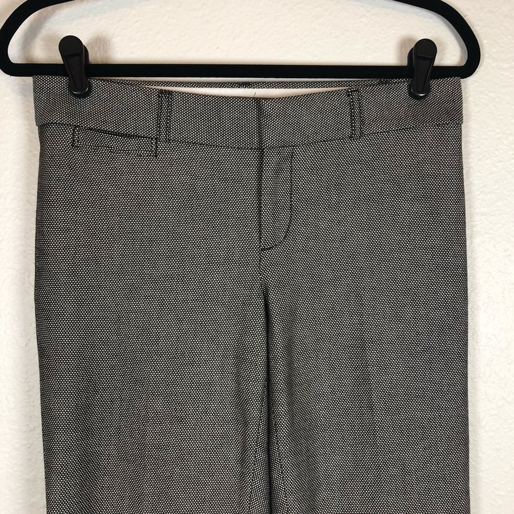 Banana Republic black white Sloan cropped pants 2 - Picture 4 of 8